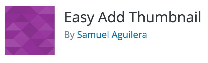 WP plugin: Easy Add Thumbnail