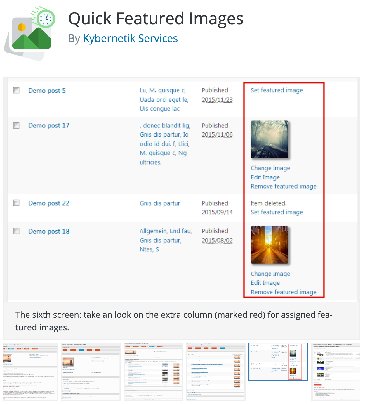 WP plugin: Quick Featured Images